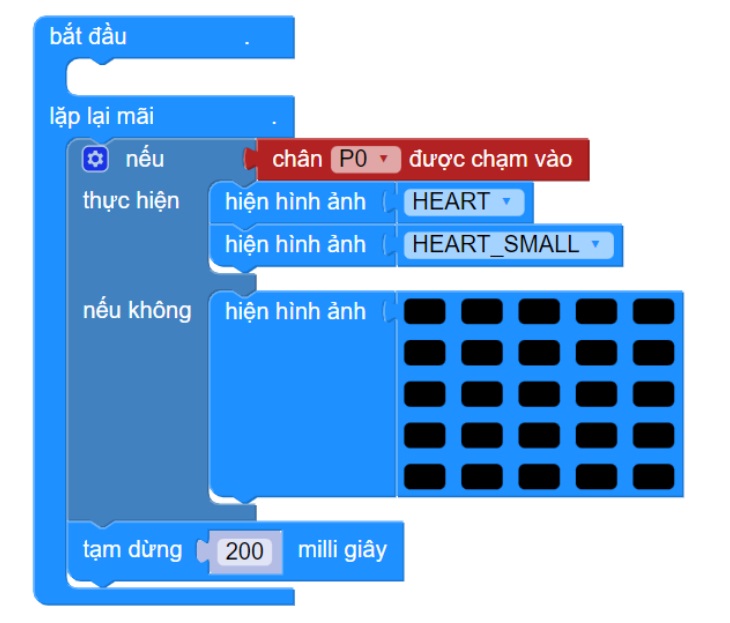 Chương trình trái tim nhấp nháy nâng cao hoàn chỉnh