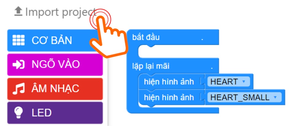 Chia sẻ chương trình trên Yolo:Bit