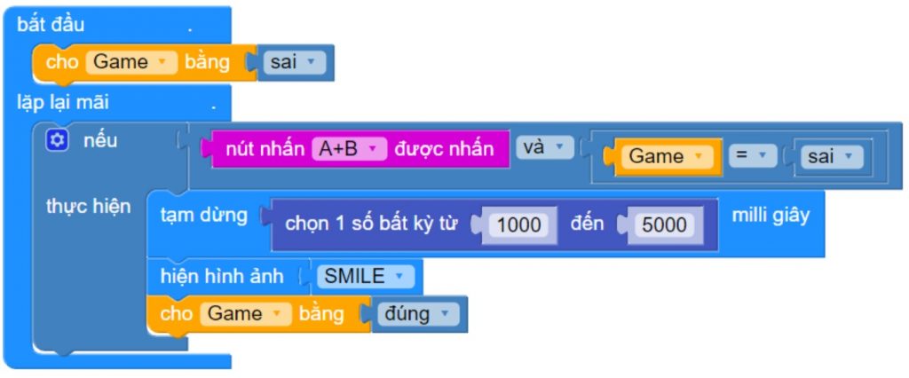 Nhấn đồng thời nút A và B để bắt đầu trò chơi
