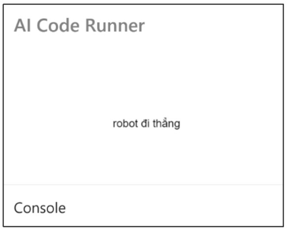  Nhận dạng kết quả "robot đi thẳng"