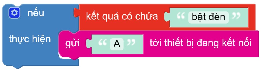 Bắt từ khóa "bật đèn"