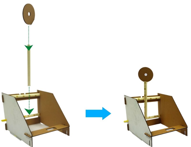 Lắp trục cho máy bắn đá