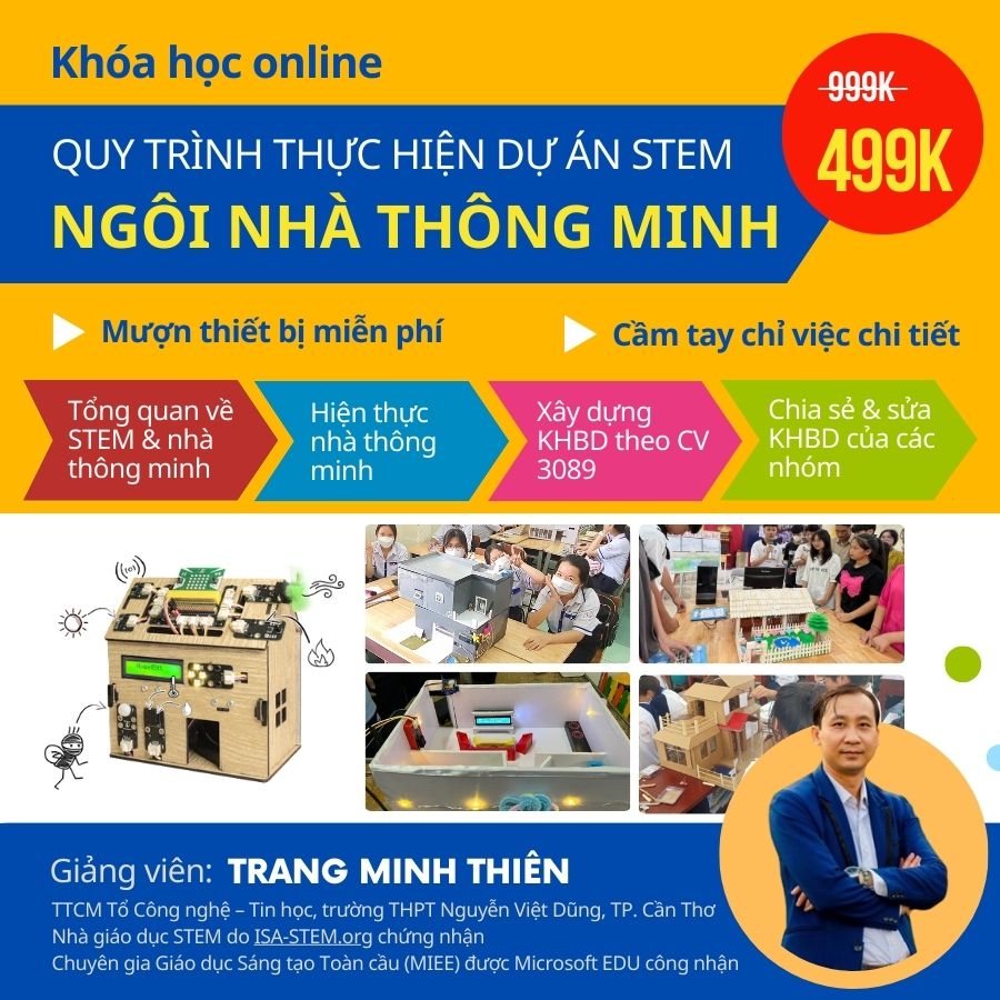 Tập huấn STEM Smart Home - Ngôi nhà thông minh