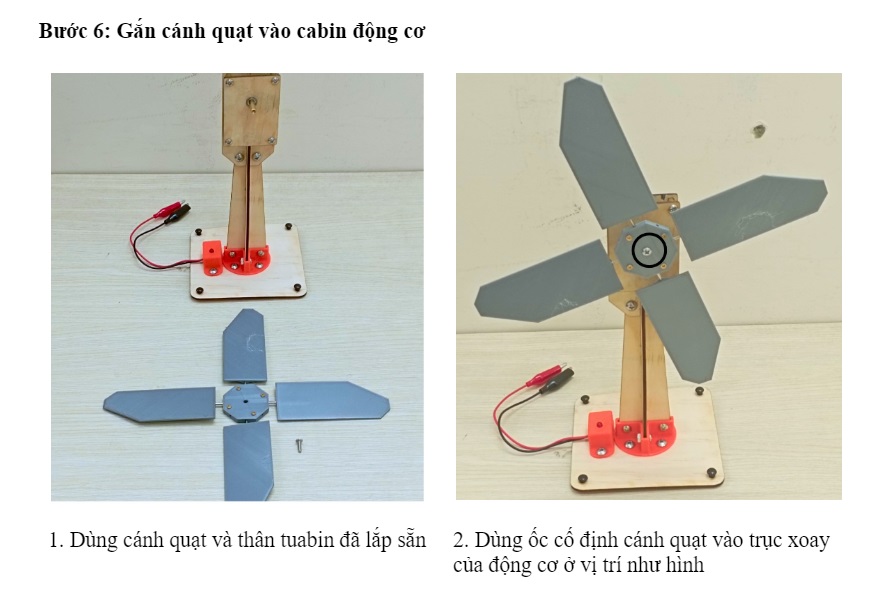 Hướng dẫn tạo tuabin điện gió - một trong các chủ đề STEM Tiểu học thú vị