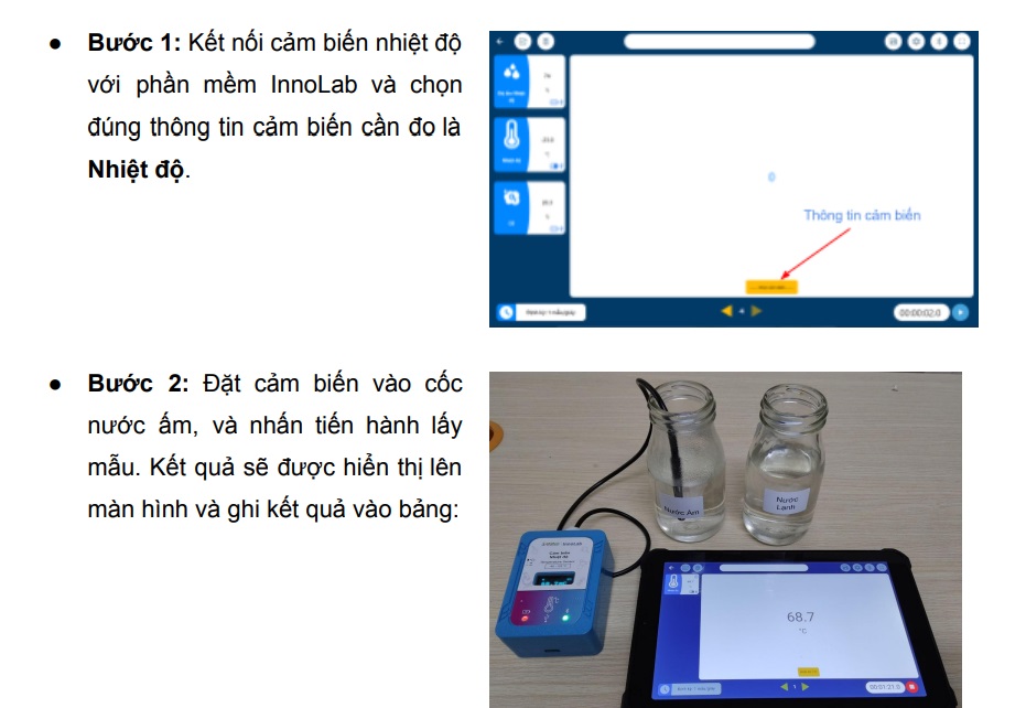 Các chủ đề STEM Tiểu học thú vị về thí nghiệm đo nước ấm, nước lạnh