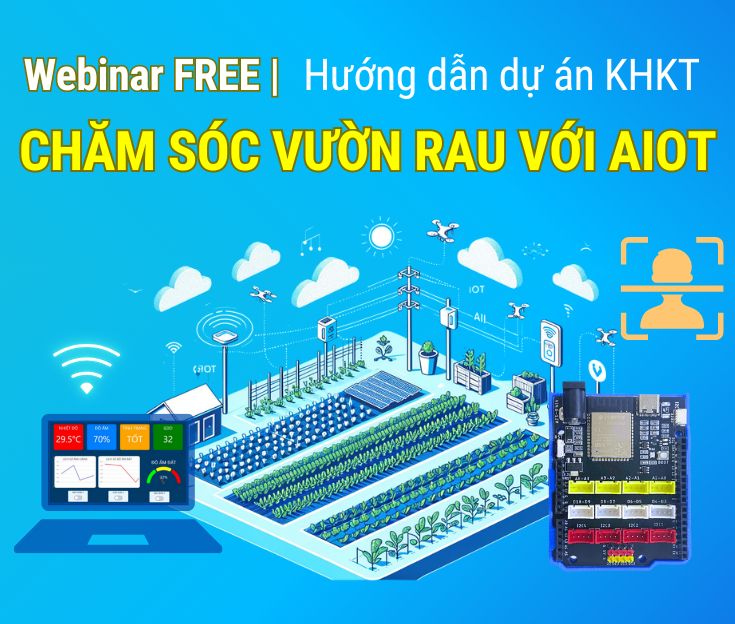 Webinar Free STEM vườn rau tích hợp IoT tại OhStem