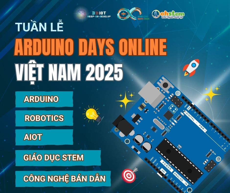 Tuần lễ Arduino Days Online Việt Nam 2025